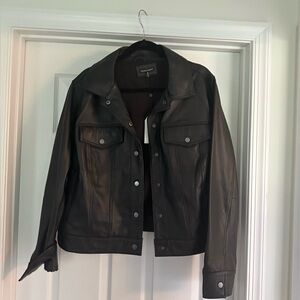 NWT Universal Standard Black Leather Jacket